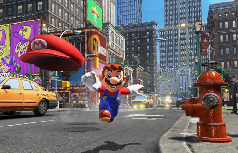 A screenshot from the upcoming “Super Mario Odyssey,” coming in October for Nintendo Switch. Nintendo is counting on Mario and other home-built games to drum up interest in its new video game console.