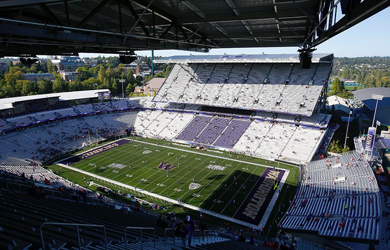 A view of the newly-renovated Husky Stadium on Saturday, August 31, 2013, in Seattle, Wash. 

NCAA FOOTBALL – WASHINGTON HUSKIES VS. BOISE STATE BRONCOS – HUSKY STADIUM – SEATTLE, WASH. – 132381 – 083113