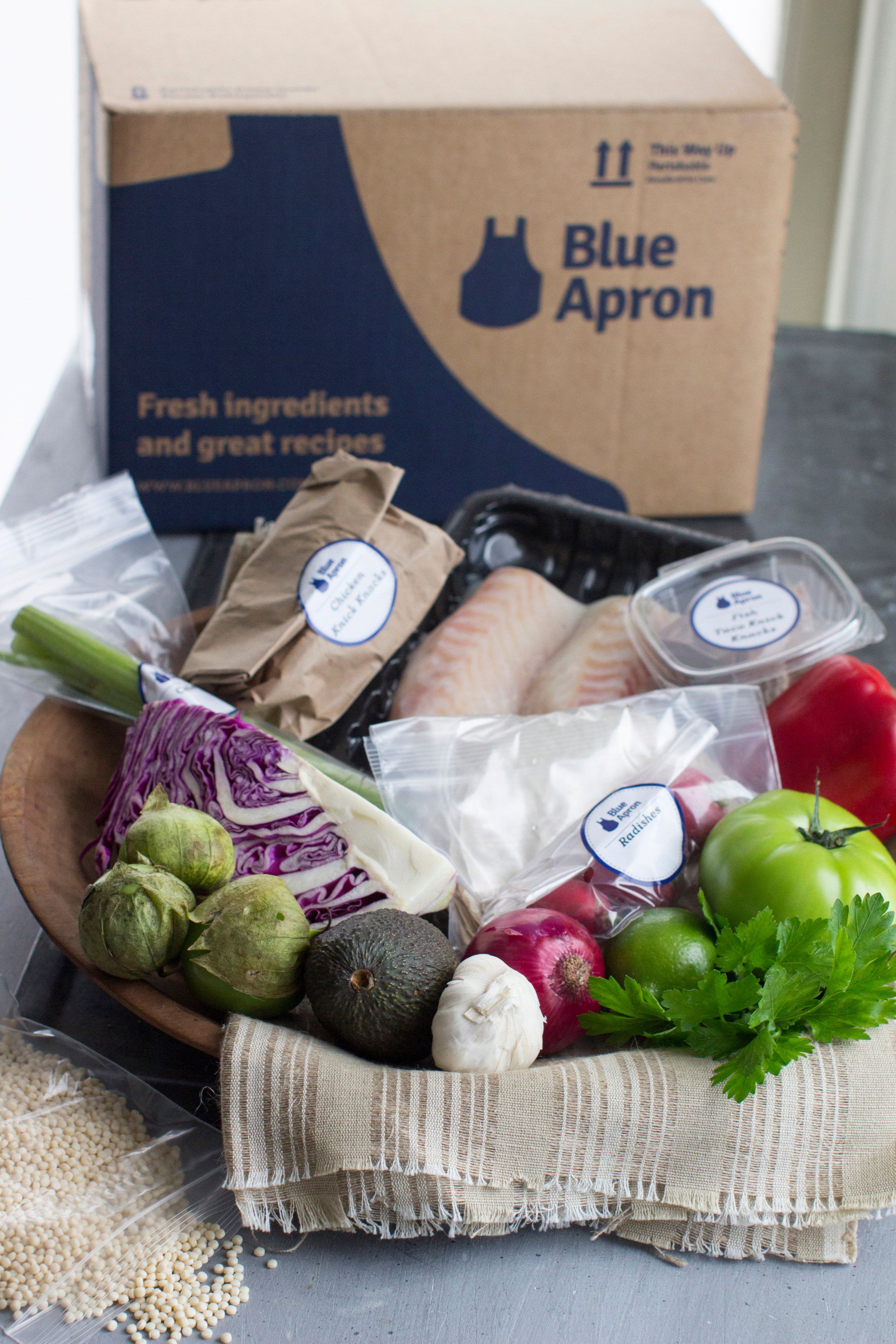 Blue Apron stock sinks after Amazon files for meal kit trademark