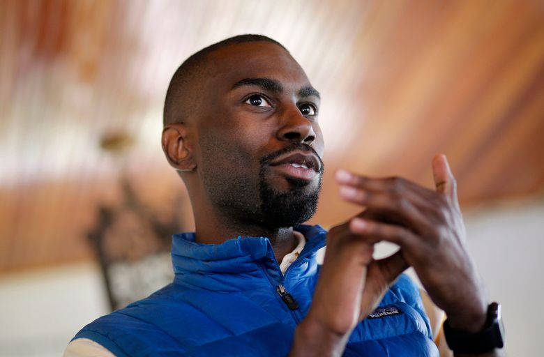 FILE – In this March 26, 2016, file photo, Black Lives Matter activist DeRay Mckesson, chatting with campaign volunteers in Baltimore. A federal lawsuit accuses Black Lives Matter and several movement leaders of inciting violence that led to a gunman’s deadly ambush of law enforcement officers in Baton Rouge last summer. Mckesson and four other Black Lives Matter leaders are named as defendants in the suit filed Friday on behalf of one of the officers wounded in the July 17 attack by a black military veteran, who killed three other officers before he was shot dead. (AP Photo/Patrick Semansky, File)