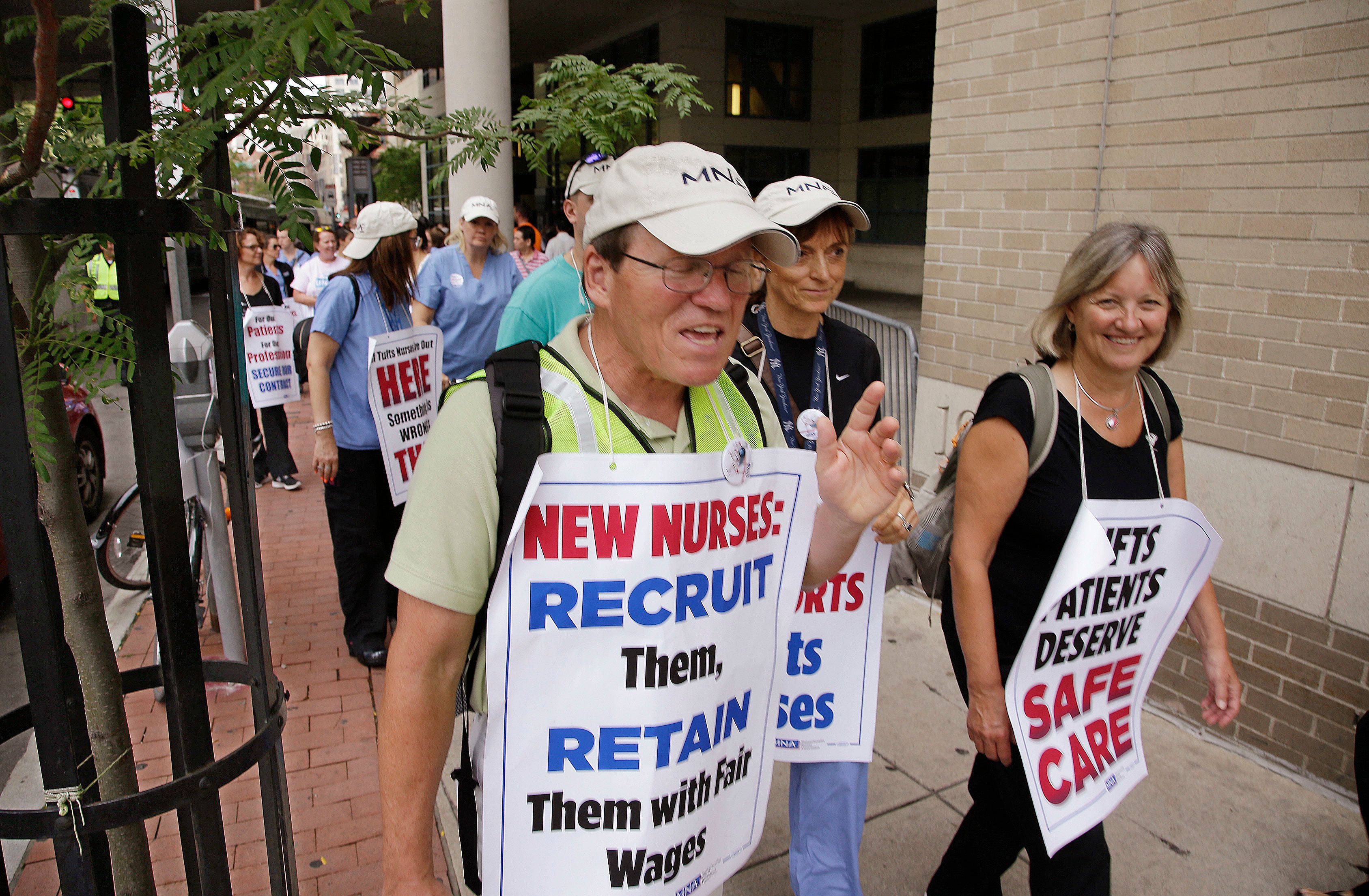 More Than 1,200 Nurses At Boston Hospital Start Strike | The Seattle Times