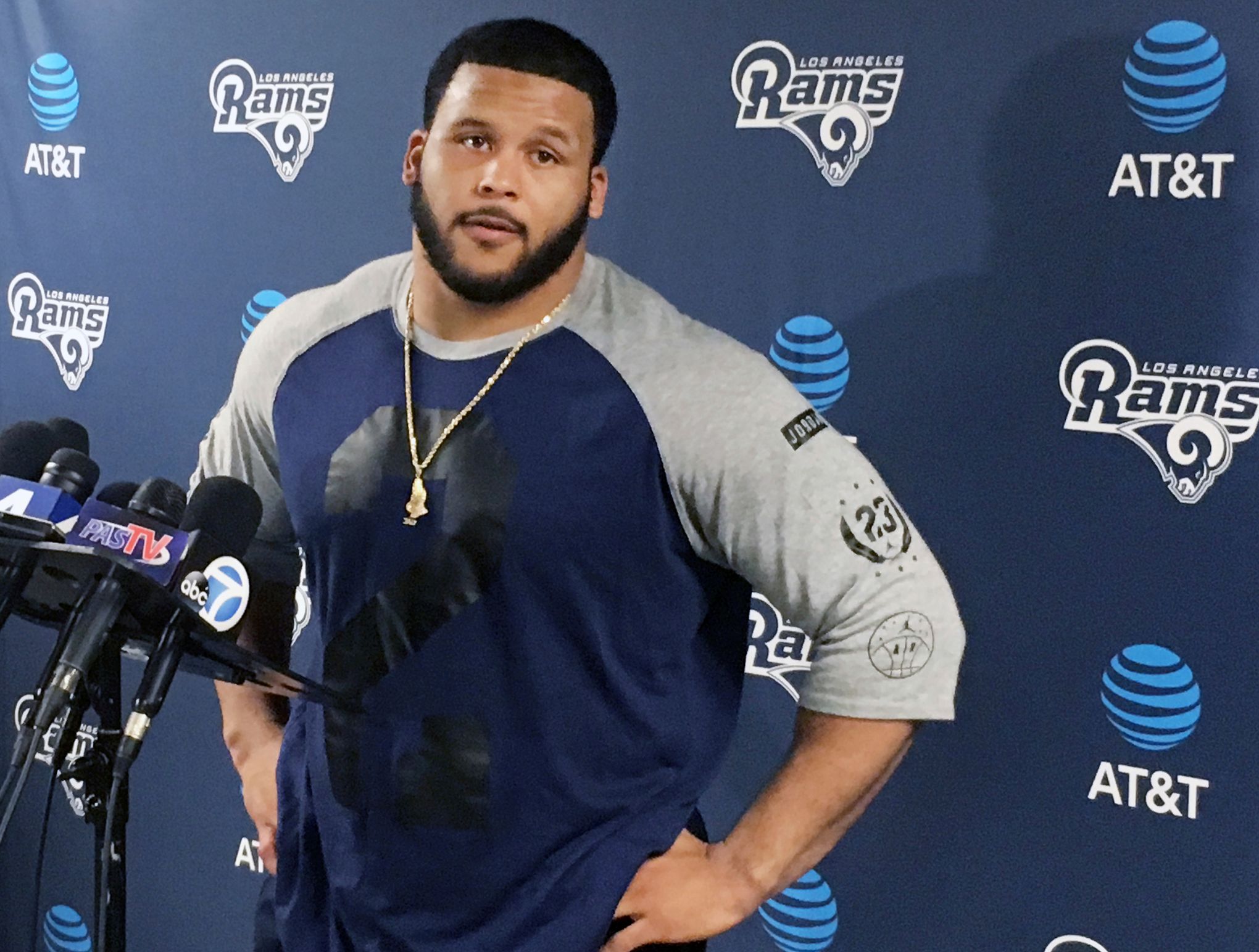 Aaron Donald Without Shirt Aaron Donald Shirt Off Aaron Donald