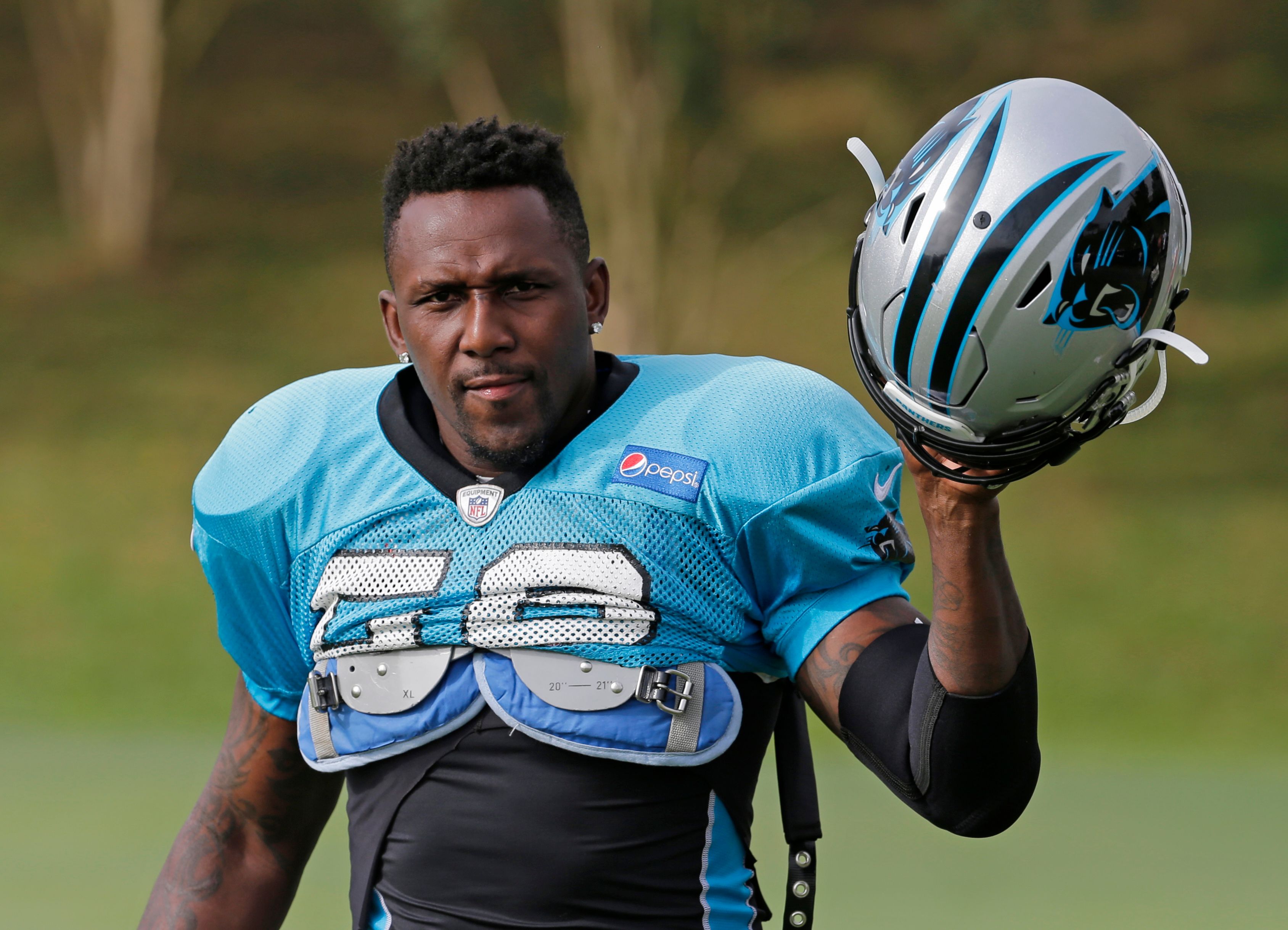 Blue thomas davis jersey sale