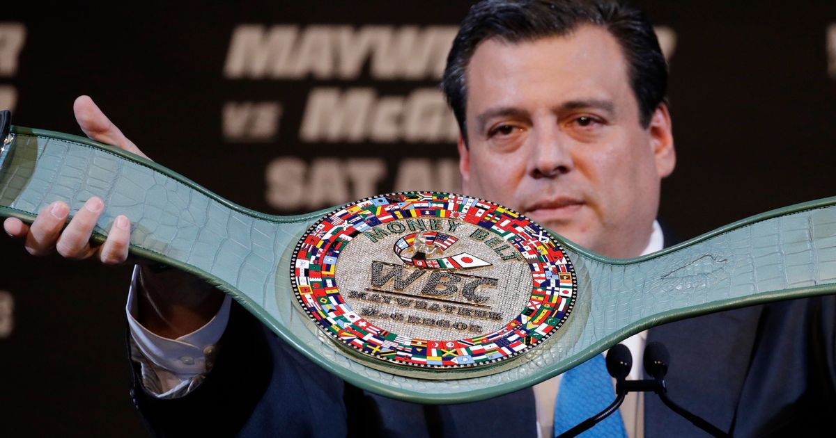 WBC president explains origin of over-the-top, 'priceless' Money Belt for  Mayweather vs. McGregor - MMA Fighting