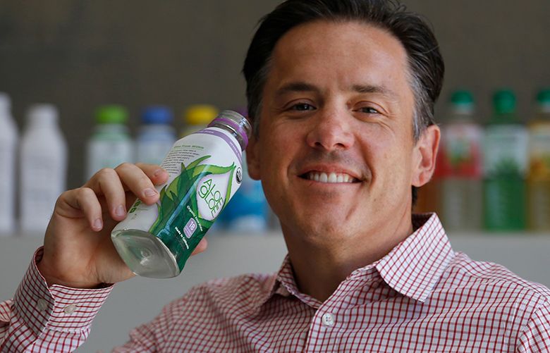 Dino Sarti is the founder and CEO of Aloe Gloe, a wellness drink company. (Glenn Koenig / Los Angeles Times via TNS)