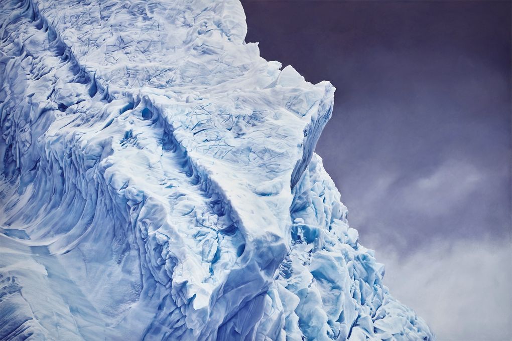 Large-scale pastel drawings by Zaria Forman, inspired by a four-week residency aboard the National Geographic Explorer, will be shown at Winston Wächter Fine Art through Nov. 4. (Courtesy of Winston Wächter Fine Art)