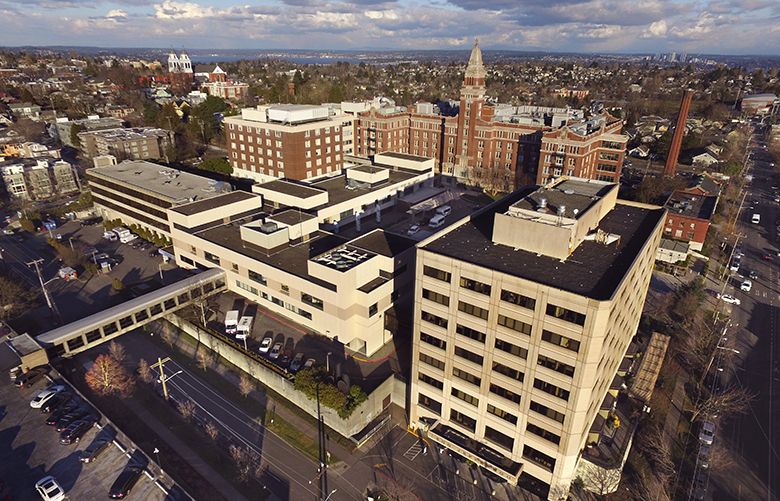 Tuesday, January 31, 2017.  Overall of the Campus shot with the drone.  Investigative story on the business model for its neurosurgery department. 

The Swedish-Cherry Hill campus, in Seattle’s Central District. (Steve Ringman / The Seattle Times)