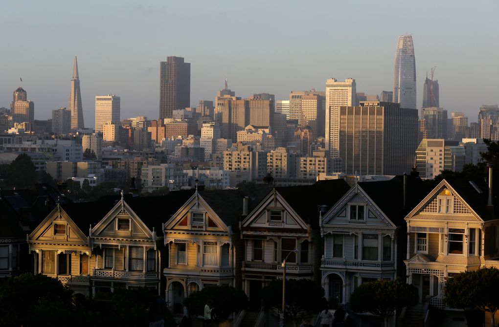 In San Francisco, housing and other costs would weigh against expansion by Amazon. The pickings for corporate campuses are slim after growth by the likes of Apple, Google and Facebook. (Eric Risberg / AP, file)
