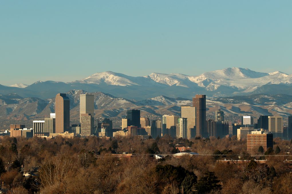 Denver has an up-and-coming tech scene, relative proximity to Seattle, and cost-of-living advantages over other potential hubs. (Charlie Riedel / AP, file)