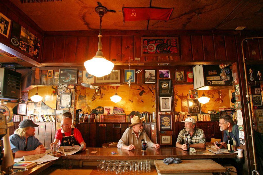 The Blue Moon Tavern in the University District was founded in 1934 but is not protected by official landmark status. (Scott Cohen/The Seattle Times)