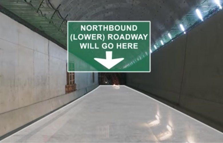 Fly the SR 99 tunnel – from the Space Needle to the stadiums. Now that the tunneling machine Bertha’s work is complete, it’s possible to fly a drone with a video camera from end-to-end inside Seattle’s SR 99 tunnel.  In two minutes, you’ll see two miles of ongoing construction work. The upper roadway of the tunnel’s double-deck highway is more than 85% complete. Up next? Installation of the lower roadway, and all the systems it takes to operate a modern tunnel.