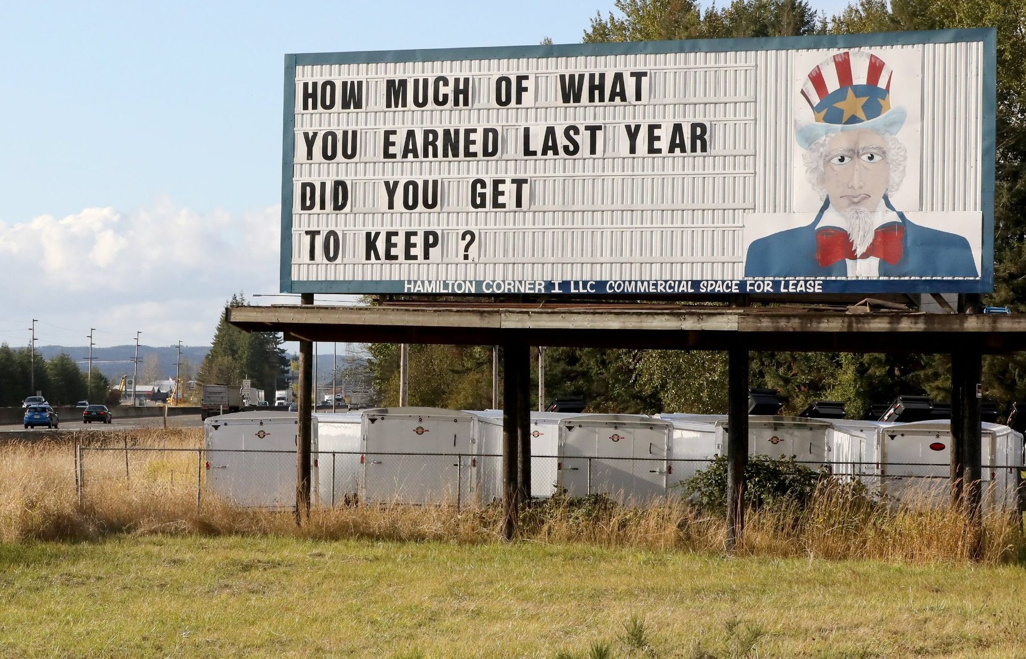 True love will find you in the end' billboard appears along I-35