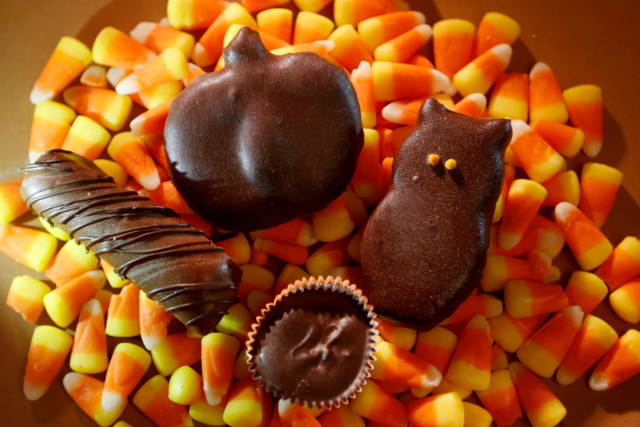 Chocolate Candy Corn Truffles