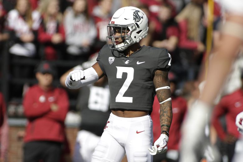 Washington State cornerback Marcellus Pippins (21) stands on the