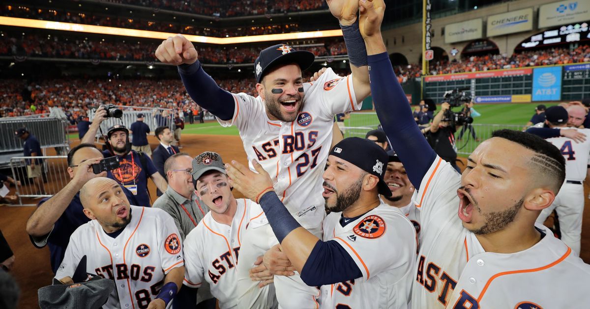 KPRC2 / Click2Houston - WORLD SERIES BOUND BABY!! Astros shutout Yankees  4-0 in ALCS Game 7, earn World Series date with Dodgers