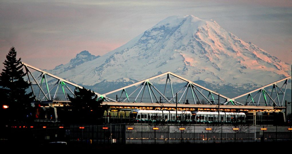 Sound Transit’s light-rail station at Seattle-Tacoma International Airport. (Ellen M. Banner / The Seattle Times)