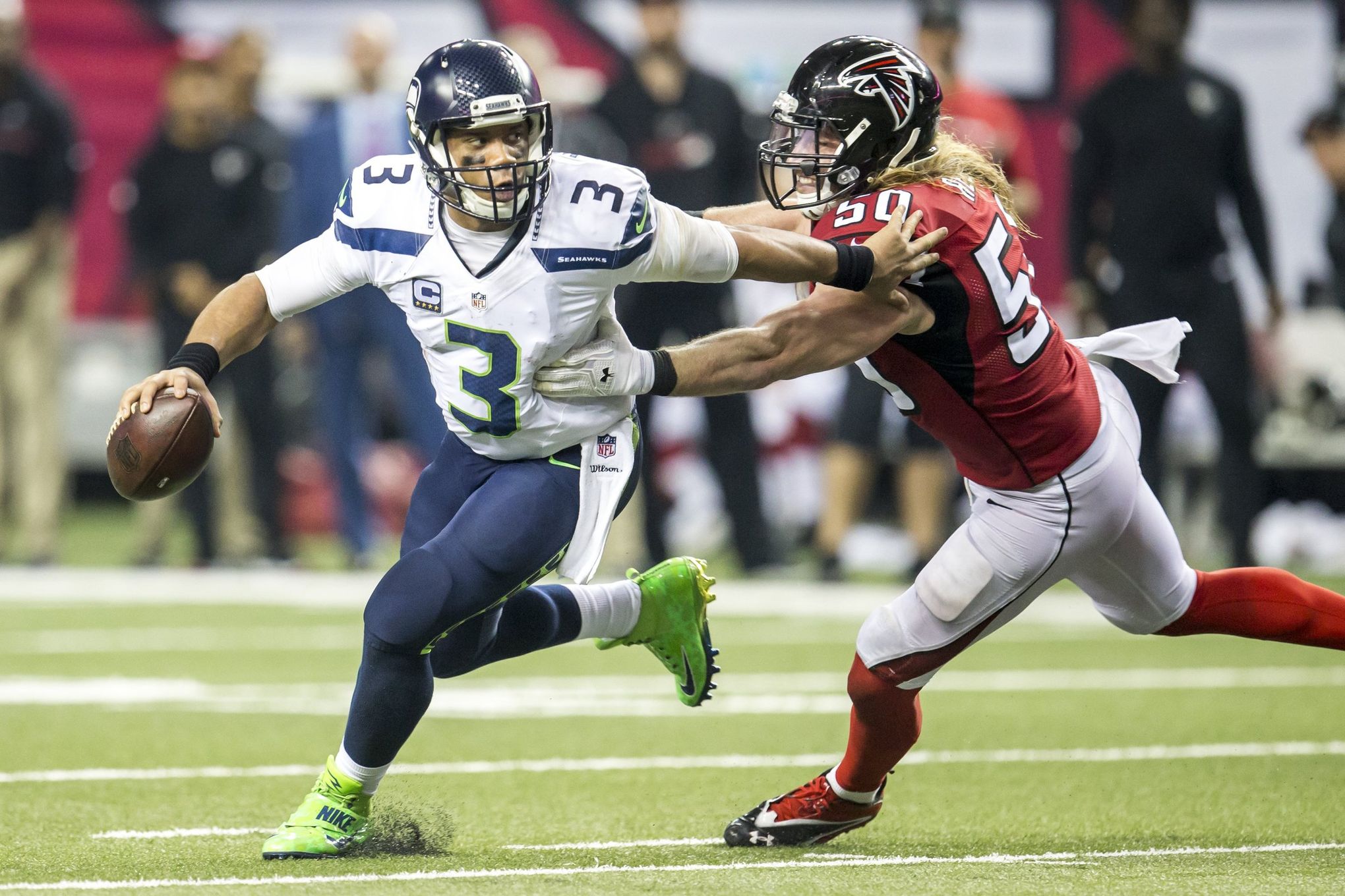 Falcons Escape Against Seahawks - The New York Times