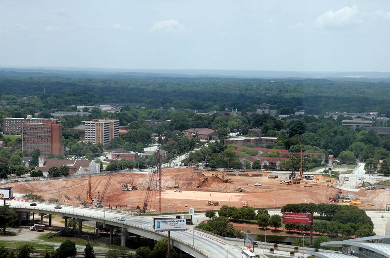 New $1.6B Mercedes-Benz Stadium Rises; Georgia Dome To Be