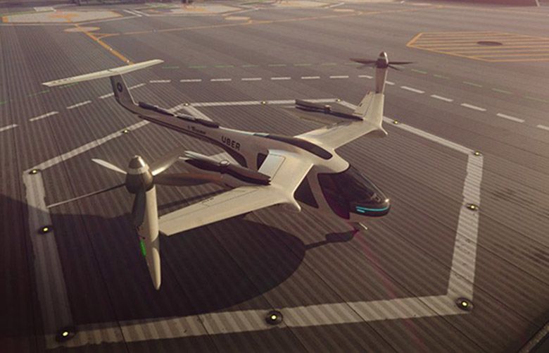 A reference model for an aircraft that Uber could potentially use as part of its UberAir fleet. (Uber)