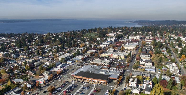 Crown Hill in Northwest Seattle faces the greatest encroachment into single-family areas of any of the “urban villages” where the city aims to steer growth. (Steve Ringman / The Seattle Times)