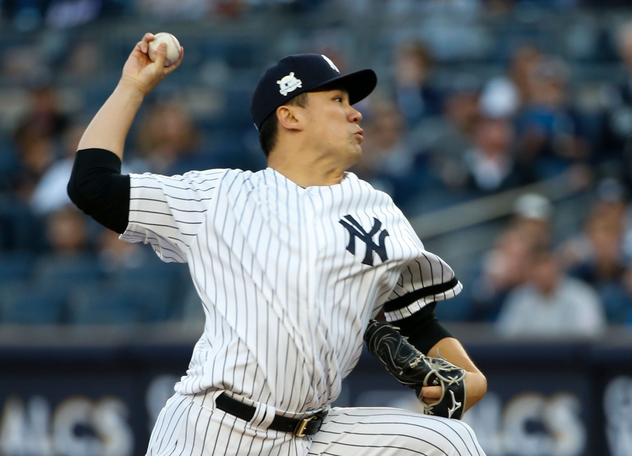 Tanaka introduced by Yankees