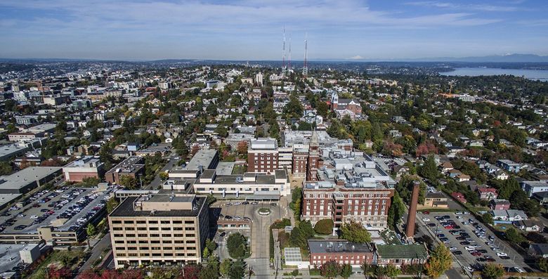 After acquiring property at Swedish’s Cherry Hill campus in 2002, real-estate developer David Sabey has gone beyond real estate and into aiding programs at the facility where he is also the landlord. (Steve Ringman/The Seattle Times)
