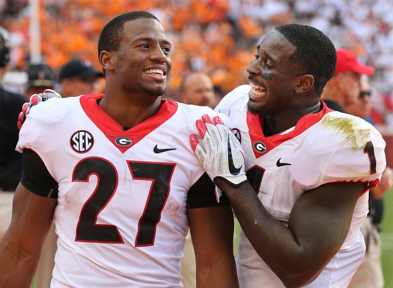 Nick Chubb, Sony Michel lead Bulldogs on an emotional Senior Day