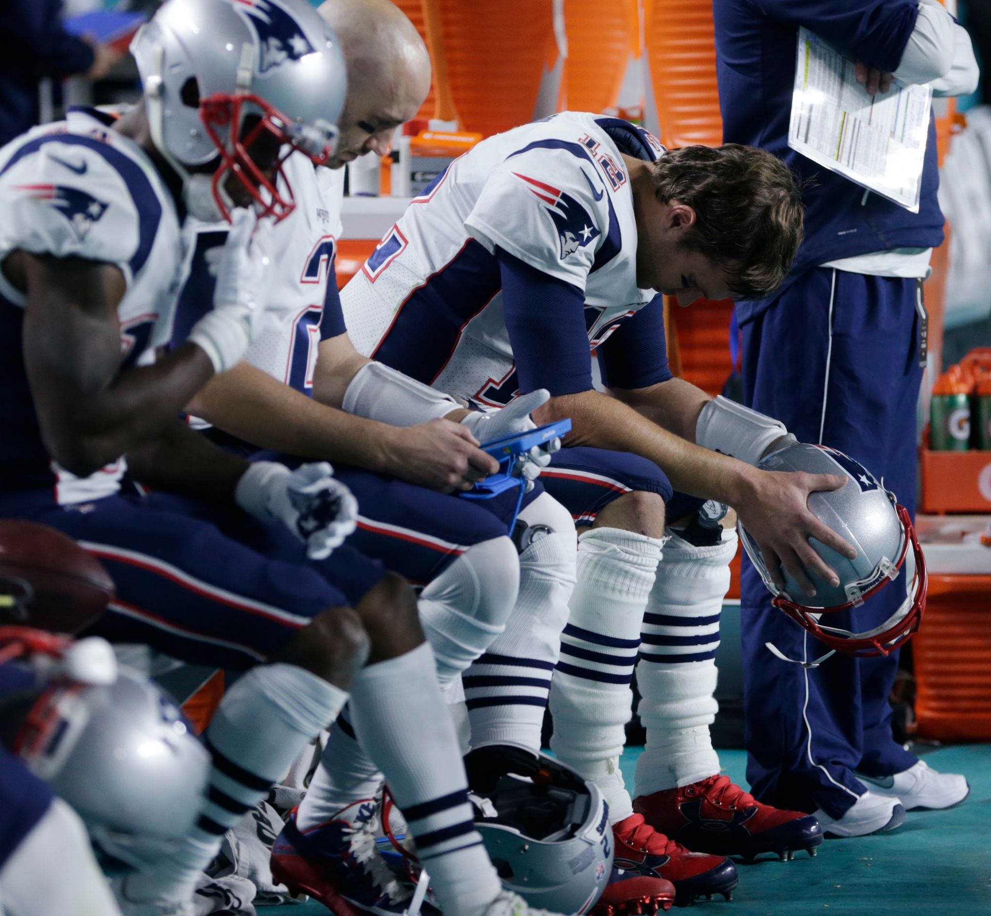 Tom Brady intercepted twice as Dolphins beat Patriots in Week 14 – The  Denver Post