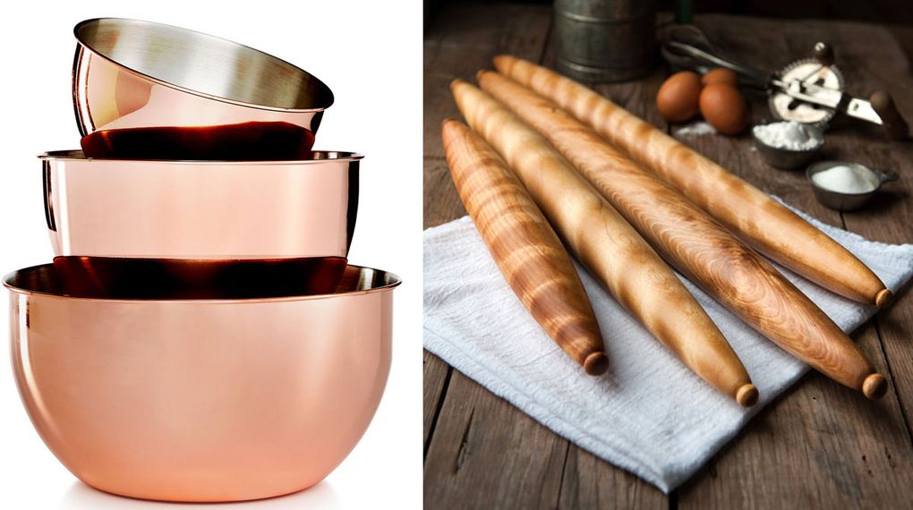 Martha Stewart Collection 3-Pc. Copper-Plated Mixing Bowl Set