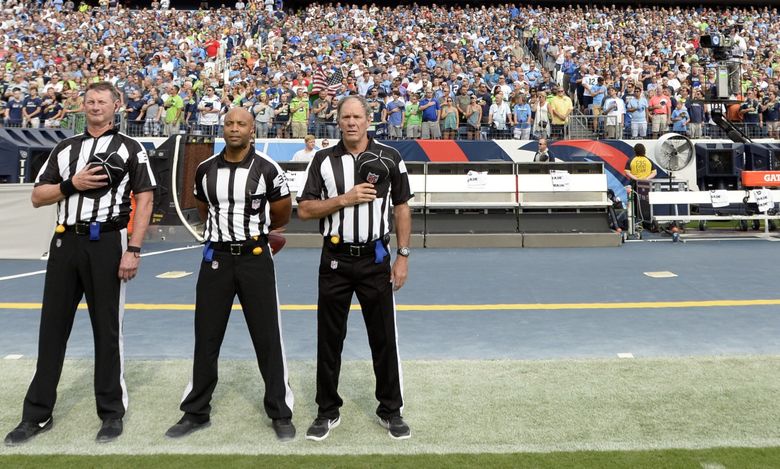 Who is the referee, officials for Tennessee Titans vs Seattle Seahawks game?