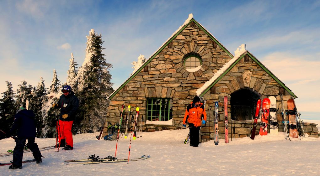Vista House is a 1933-era stone lodge on the National Historic Register, at Mount Spokane’s 5,883-foot summit. (John Nelson)