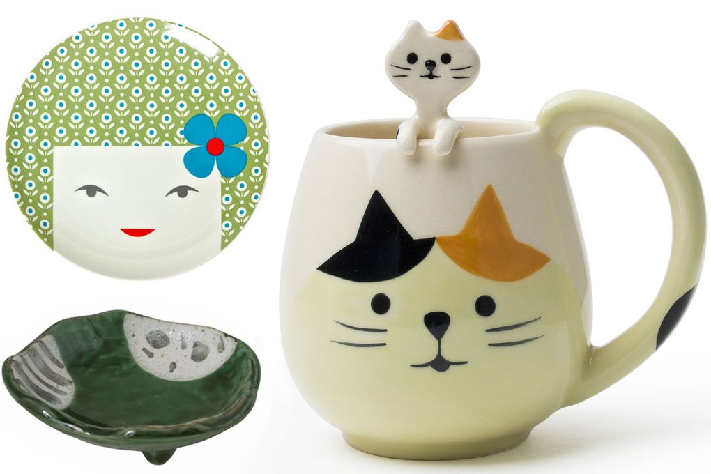 Set Icons Cats Children Design Cat Cooks Soup Cap Ladle Stock