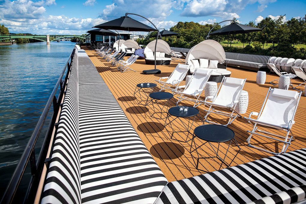 The B is one of two new ships coming from U by Uniworld. The cruise ship is meant to evoke a boutique hotel on the water. (U BY UNIWORLD/NYT)