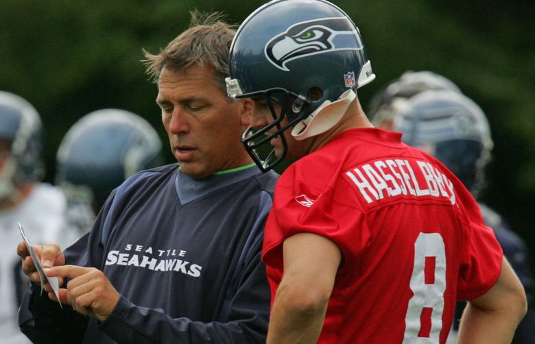 Seattle Seahawks QB Jim Zorn Editorial Photography - Image of seahawks,  slide: 118114002