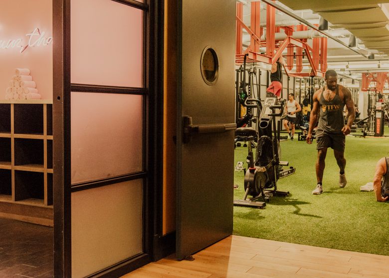 The Rise gym that WeWork operates in New York. (COLE WILSON/NYT)