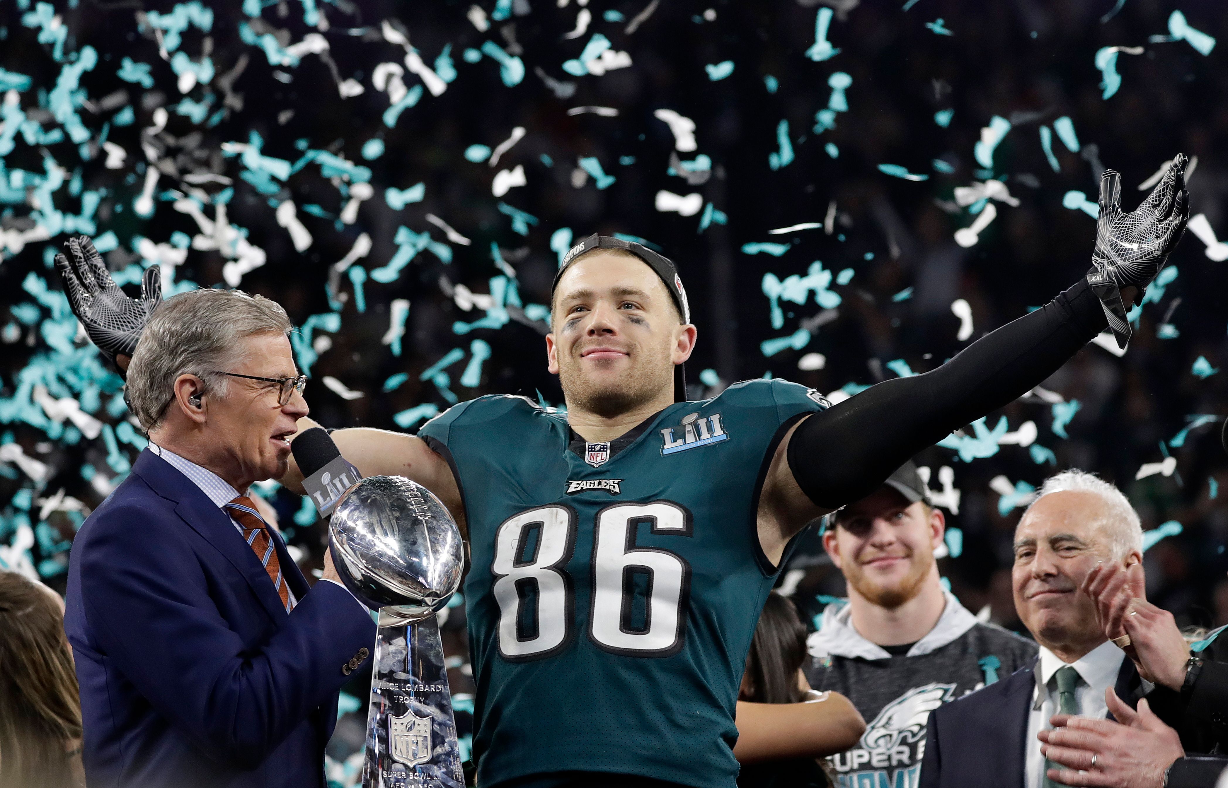 zach ertz super bowl 52 jersey