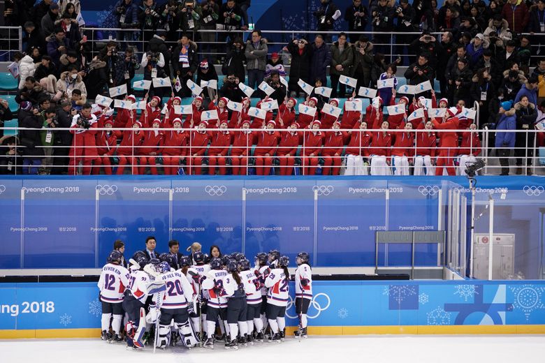 Unified Korean women's ice hockey team debuts at Olympics to