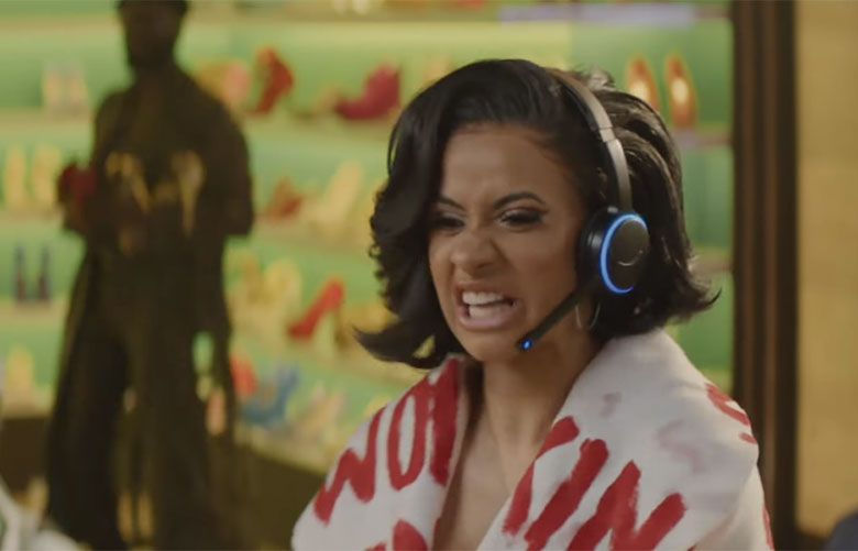 Rapper and singer Cardi B is featured in the Amazon Alexa ad for the Super Bowl. (Her 2017 hit “Bodak Yellow” is also featured.)