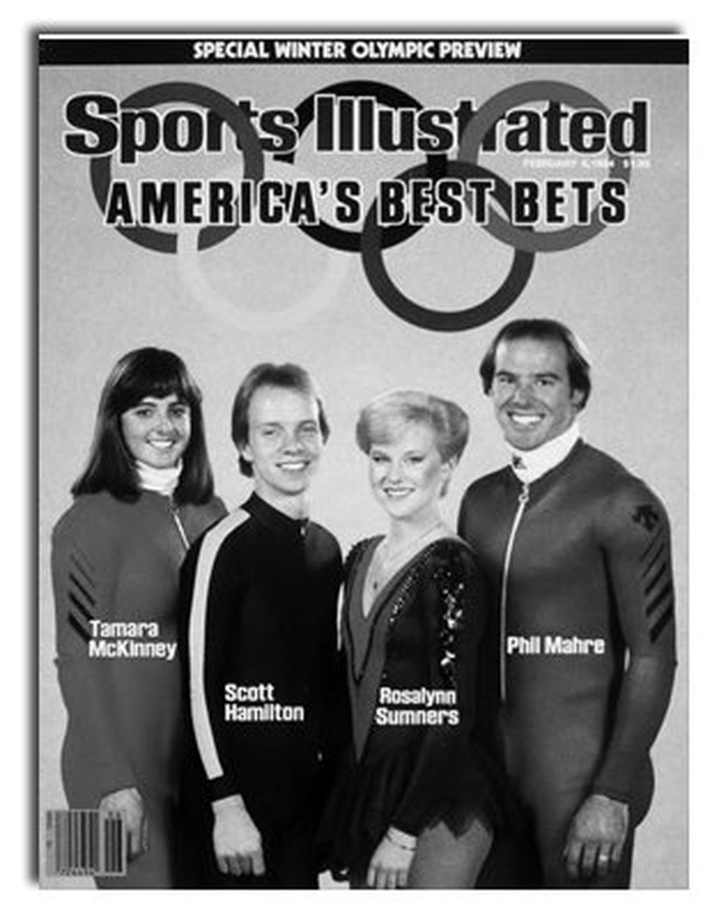 Rosalynn Sumners on the 1984 Winter Olympics preview cover of Sports Illustrated.