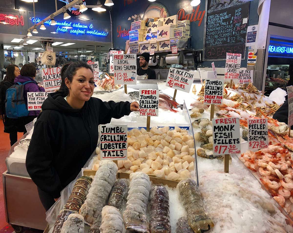 Carlee Hollenbeck's cool job at Pike Place Market | The Seattle Times