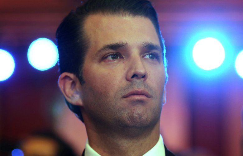 FILE – In this Friday, Feb. 23, 2018, file photo, Donald Trump Jr, the eldest son of U.S. President Donald Trump, speaks at a Global Business Summit in New Delhi. Trump Jr. and Texas hedge fund manager Gentry Beach have long claimed theyâ€™re just friends, but records obtained by The Associated Press show the presidentâ€™s eldest son and the Republican donor have a previously undisclosed business relationship. (AP Photo/Manish Swarup, File) NYSB191 NYSB191