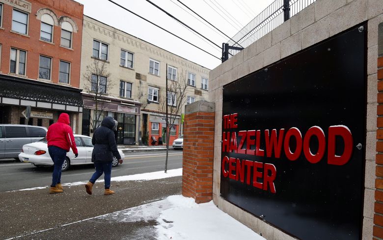 Second Avenue is Hazelwood’s main street. Recent additions to the neighborhood include a library, a community center, a French bakery and a grocer. (Ryan Loew/PublicSource)
