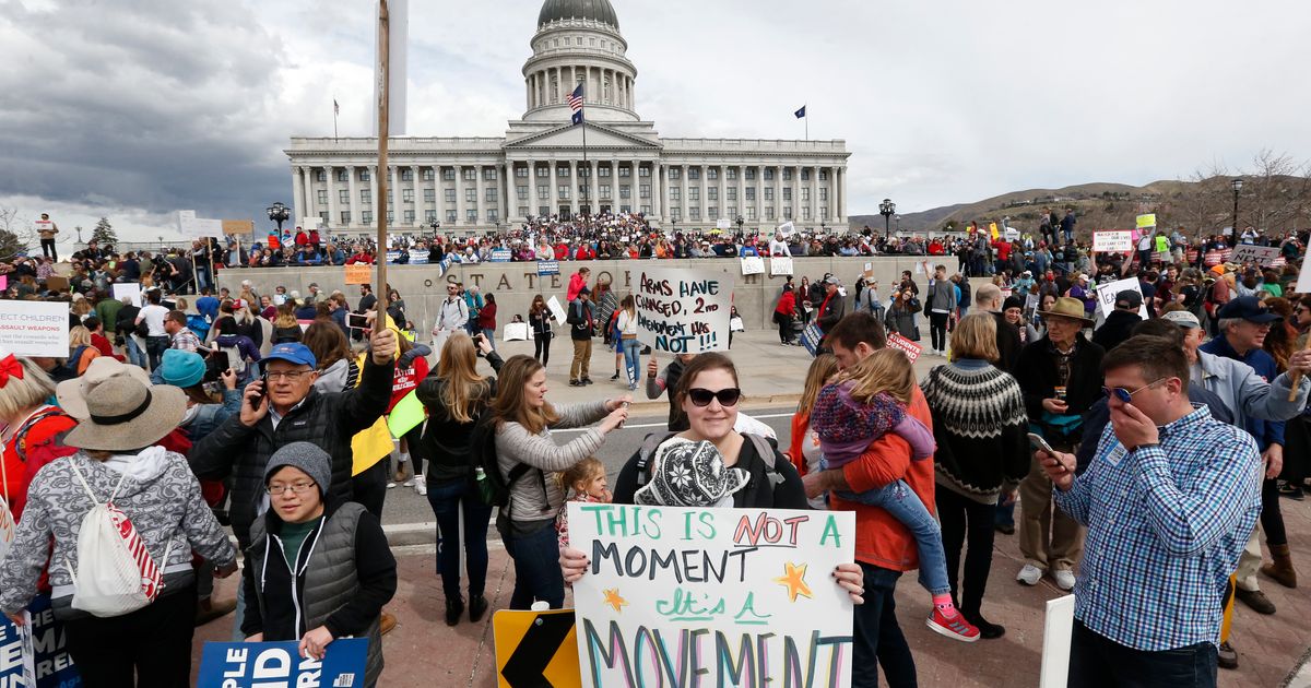Thousands rally, march in Utah for gun control | The Seattle Times