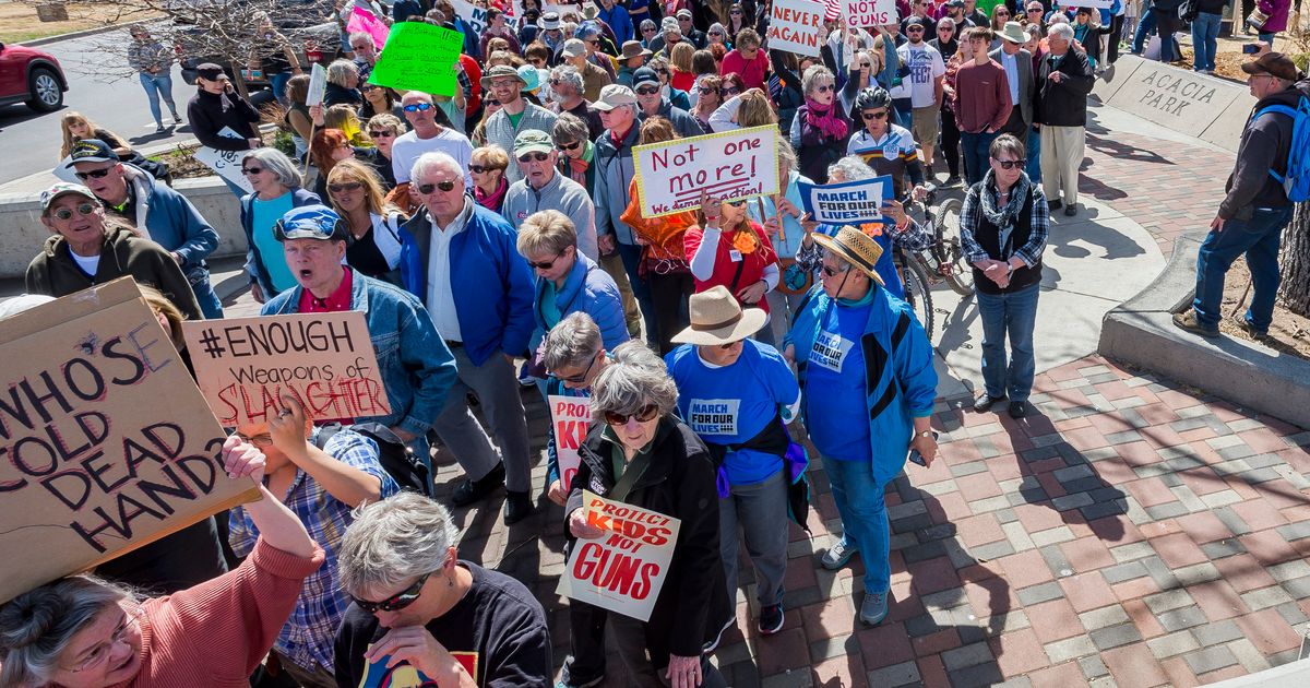 Thousands demonstrate for gun control in Colorado | The Seattle Times