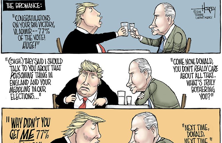 The bromance: Trump and Putin’s toast | The Seattle Times