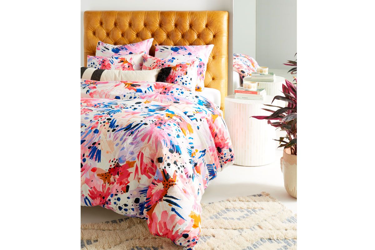 bold floral duvet cover