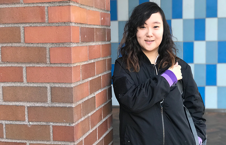 Catherine Sun, of Tianjin, China, attends Seattle Central College. (Lora Shinn / Special to On Course)