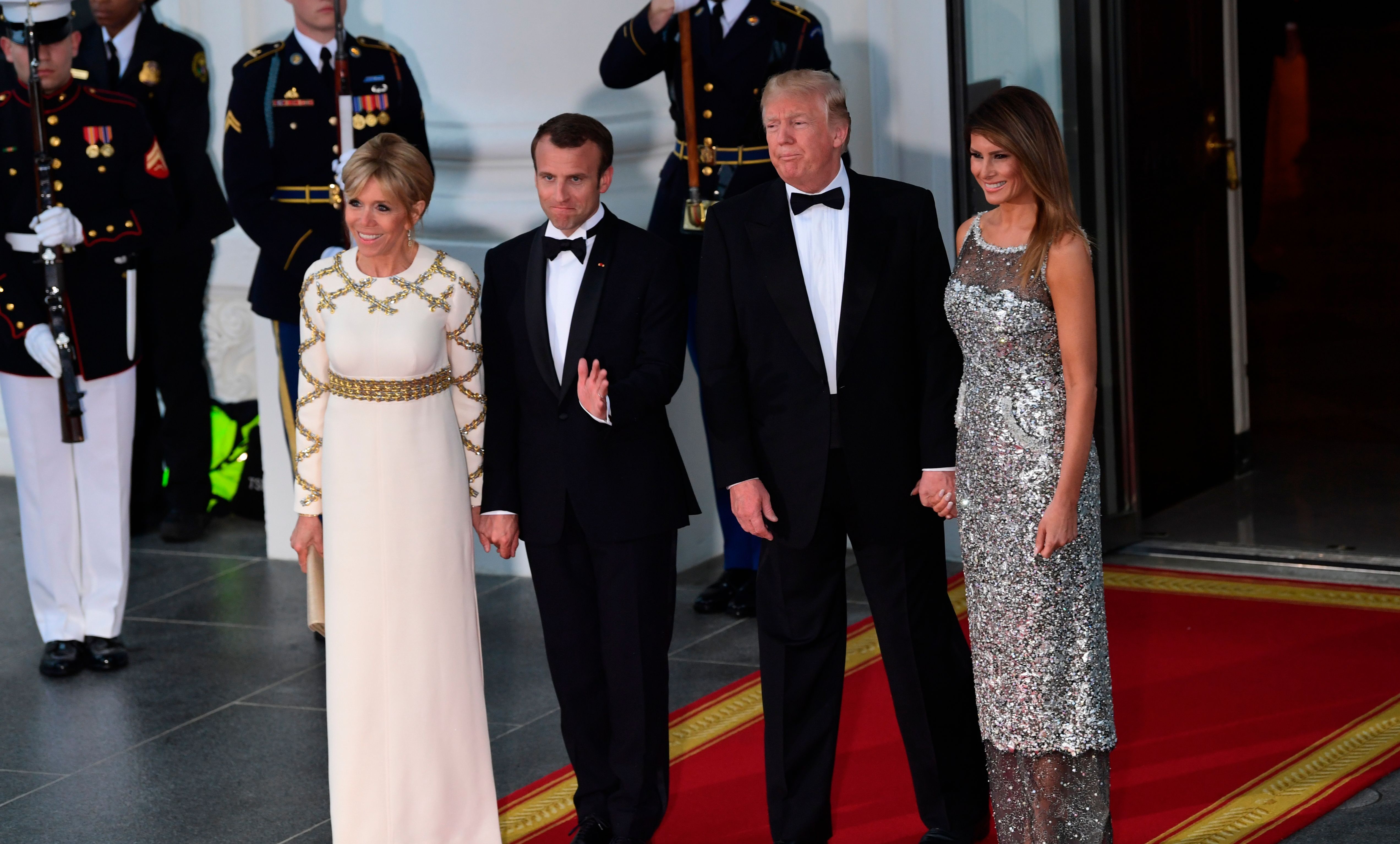 Melania trump dress outlet state dinner