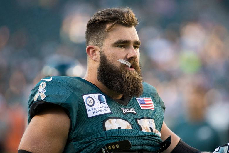 Eagles center Jason Kelce gets married, sequins not included
