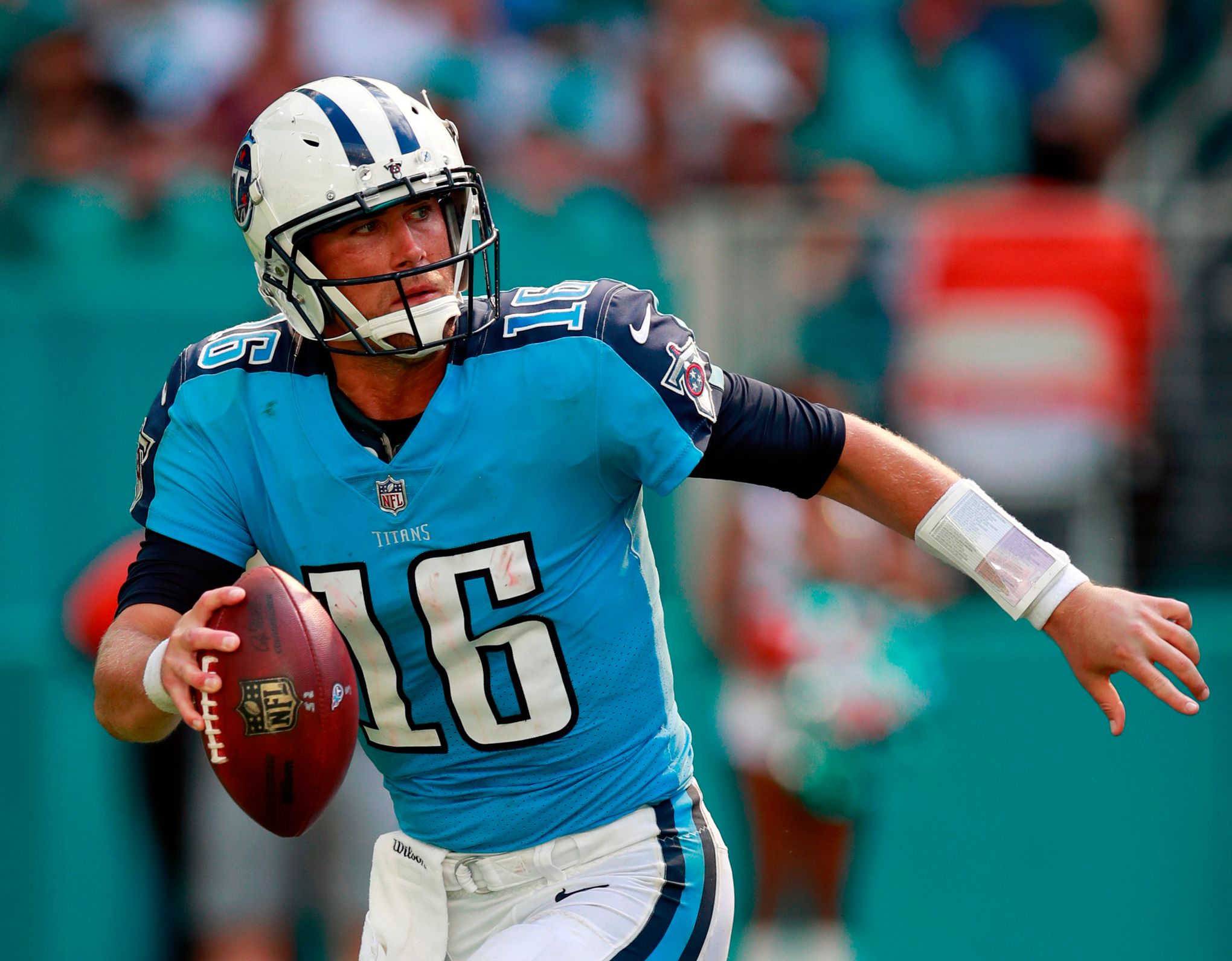 Detroit Lions quarterback Detroit Lions quarterback Matt Cassel (8) looks  to throw a pass against the New York Jets during an NFL football game in  Detroit, Monday, Sept. 10, 2018. (Jeff Haynes/AP